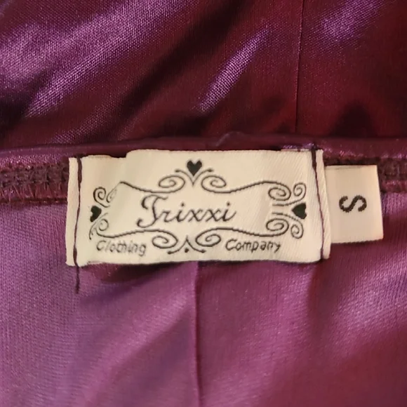 Trixxi Purple Backless Dress - Picture 2 of 5